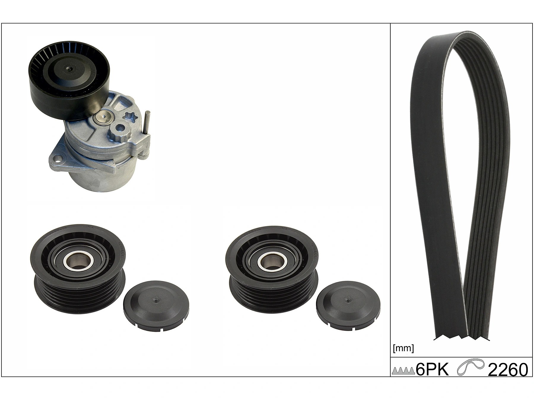 Mercedes C Serisi W204 C 220 CDI BlueEFFICIENCY V Kayış Seti | INA 529 0115 10