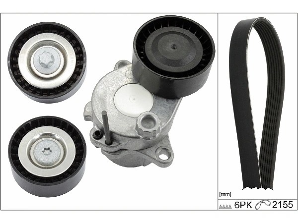 Mercedes C Serisi W204 C 220 CDI BlueEFFICIENCY Kanallı V Kayışı Seti | INA 529 0321 10