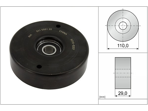 Mercedes E Serisi W210 E 200 Kompressor V Kayış Gergi Rulmanı | INA 531 0551 20