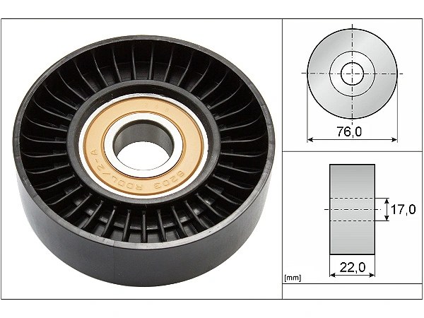 Mercedes A Serisi W168 A 160 V Kayış Gergi Rulmanı | INA 531 0677 30
