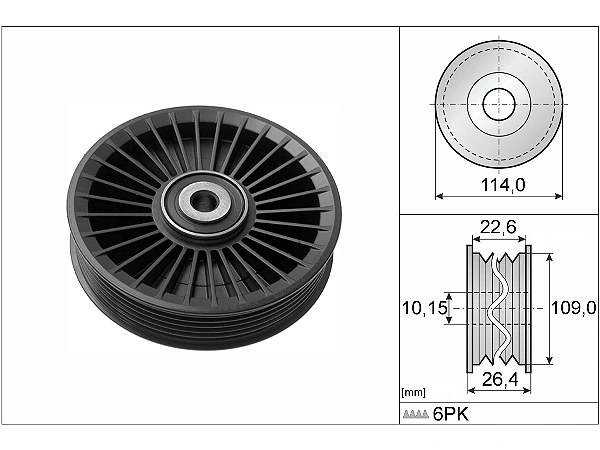 Mercedes C Serisi W204 C 220 CDI BlueEFFICIENCY V Kayış Gergi Rulmanı | INA 532 0108 10