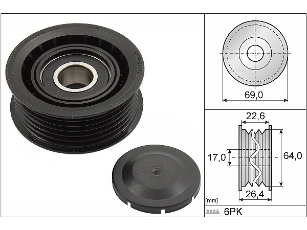 Mercedes E Serisi W211 E 320 BLUETEC V Kayış Gergi Rulmanı | INA 532 0160 10