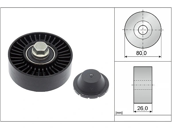 BMW 7 Serisi E65 730i V Kayış Gergi Rulmanı | INA 532 0512 10