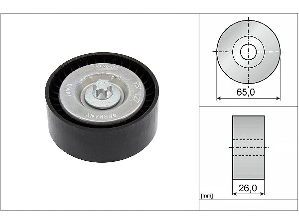Mercedes C Serisi W204 C 180 Kompressor V Kayış Gergi Rulmanı | INA 532 0630 10