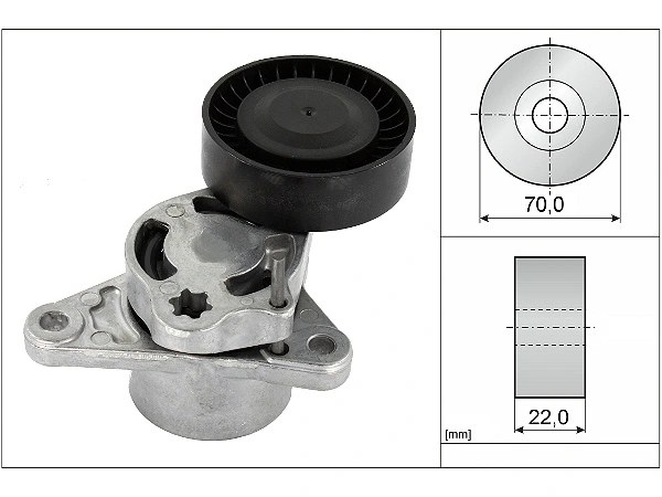 Mercedes Vito III 447 200 CDI V Kayış Gergisi Komple | INA 534 0709 10