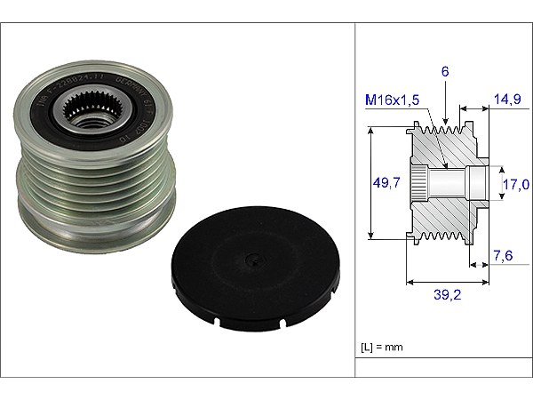 Mercedes E Serisi W210 E 220 CDI Alternatör Kasnağı | INA 535 0015 10
