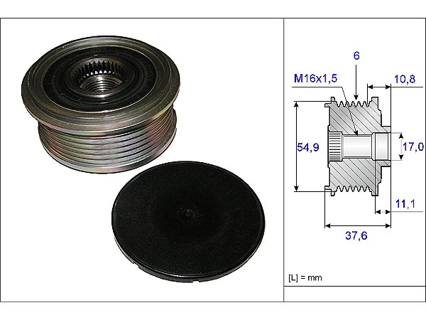 Mercedes A Serisi W176 A 180 CDI BlueEFFICIENCY Alternatör Kasnağı | INA 535 0123 10