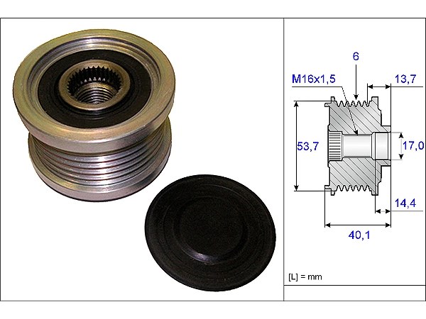 BMW 7 Serisi E65 730i Alternatör Kasnağı | INA 535 0202 10