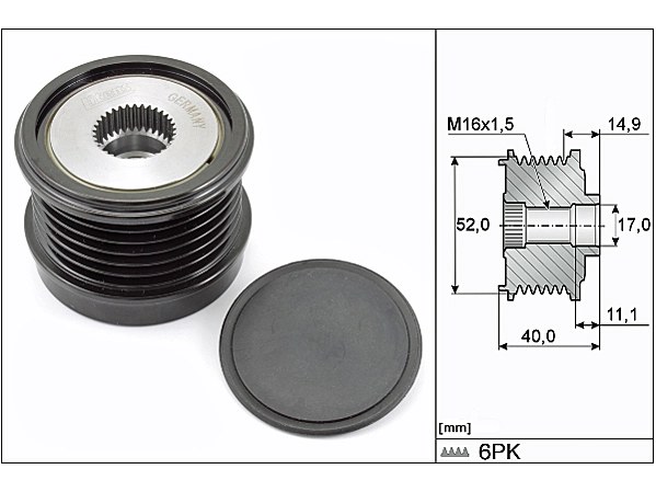 Mercedes E Serisi W213 E 300 Alternatör Kasnağı | INA 535 0293 10