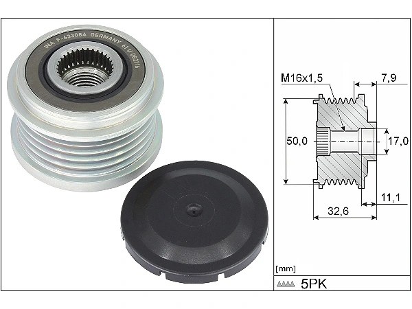 Mercedes GLA H247 200 Alternatör Kasnağı | INA 535 0359 10