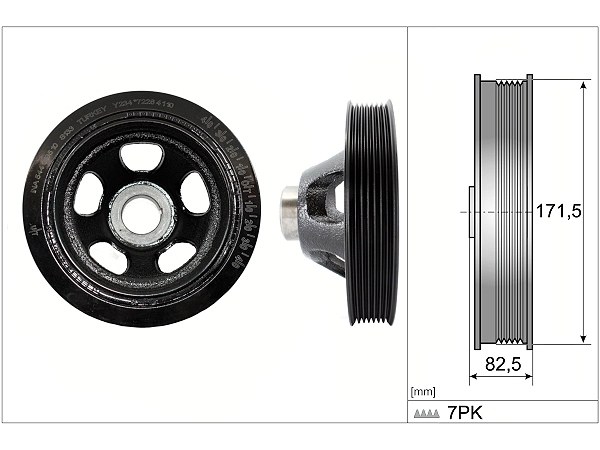 Mercedes C Serisi W204 C 180 Kompressor Krank Kasnaği | INA 544 0195 10